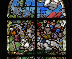 Fenster w18 mit der Bekehrung des Heiligen Paulus