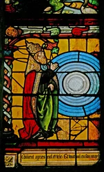 Gott der Schöpfer erschafft die Himmel und die Erde