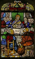 Fenster w1, Das letzte Abendmahl