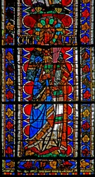 Fenster w202 mit der heiligen Cäcilia