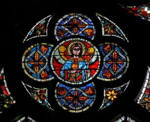 Fenster w202 mit einem Engel