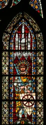 Fenster w203 mit dem heiligen Georg