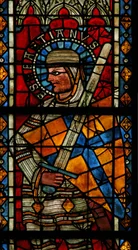 Fenster w203 mit dem heiligen Sebastian