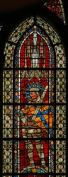 Fenster w203 mit dem heiligen Sebastian