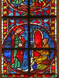 Fenster w210 zeigt St. Jakobus bekehrt Philetus