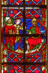 Fenster w211 zeigt St. Denis vor dem Prokonsul