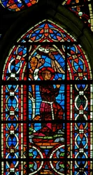 Fenster w211 zeigt die hl. Helena erhält einen Segen