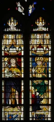 Fenster w237, Darstellung von St. Johannes dem Täufer und St. Martin