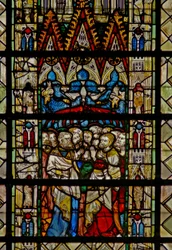 Fenster w36, Darstellung von Pfingsten