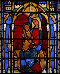 Fenster w36, Jungfrau und Kind