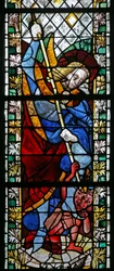 Fenster w49, Darstellung von St. Michael