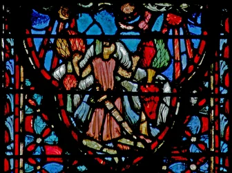 Josua stoppt die Sonne in ihrem Lauf. Josua X 12-13