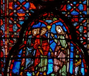 Die Prostituierte Rahab mit den Spionen. Josua II