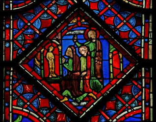 Eine Szene des Götzendienstes: ein Heiliger warnt. Jesaja 1:1-6