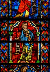 Fenster w7, Prophet Joel am Baum Jesse