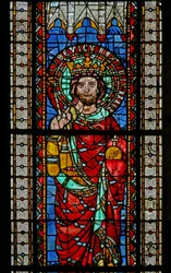 Fenster w9 mit Ludwig dem Frommen