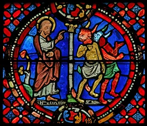 St. Andreas jagt zwei Dämonen