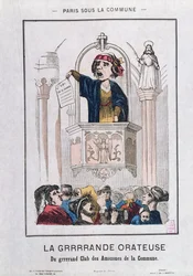 Frauenclub während der Kommune, 1871