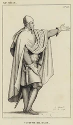 XII Jahrhundert, Militärische Kleidung