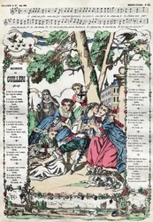 Der Reigen von Guilleri. Bild von Epinal aus dem 19. Jahrhundert