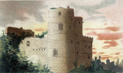 Ansicht des Schlosses Clisson (Niedere Loire)
