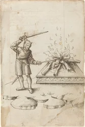 "Stochere nicht mit einem Schwert im Feuer" [fol. 20 recto]