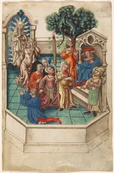 Die Verleumdung des Apelles [fol. 6 recto]