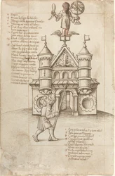 Die Statue der Gelegenheit und der Vorübergehende [fol. 8 recto]