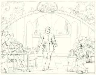 Illustration zu Schillers Lied von der Glocke