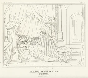 König Heinrich IV., Teil II, Akt IV, Szene 4 (Gravur)