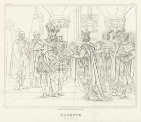 Macbeth, Akt I, Szene 4 (Gravur)
