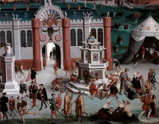 Interview von Franz I. und Heinrich VIII. im Camp du Cloth d