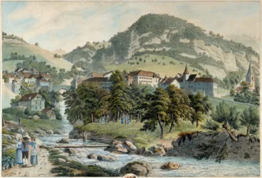 Das Dorf Montreux
