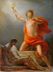 Prometheus bringt der Menschheit das Feuer, 1817