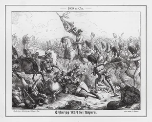 Erzherzog Karl von Österreich in der Schlacht von Aspern-Essling