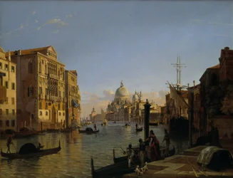 Großer Kanal mit Blick auf Santa Maria della Salute Venedig