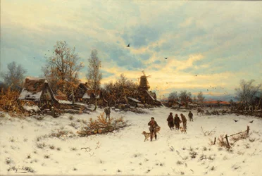 Ein Wintersonnenuntergang