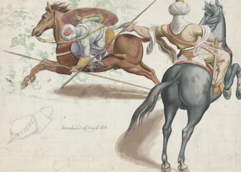 Kämpfende Reiter, 1818