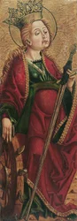 Hl. Katherina (Innenseite) und Hl. Stephanus? (Außenseite)