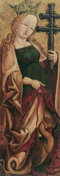 Hl. Margarete (Innenseite) und Hl. Panthaleon (Außenseite)