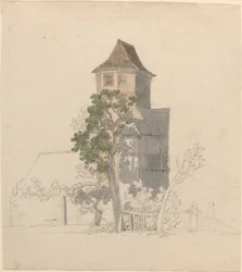 Turm eines befestigten Hauses (recto)