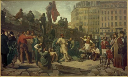 Februarrevolution 1848, Pariser Barrikaden