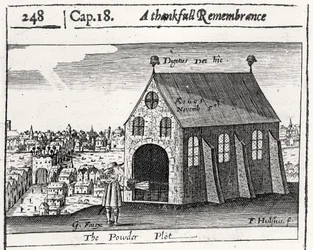 Dankbare Erinnerung an das Pulverkomplott, 5. November 1605