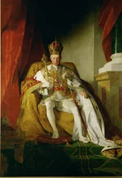 Kaiser Franz I. im Krönungsornat des Kaisertums Österreich ...