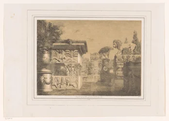 Architekturfantasie mit antiken Elementen