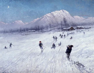Winternachmittag unter Ulriken (Bergen)