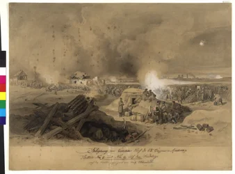 Belagerung von Komorn durch die k. k. Truppen im April 1849