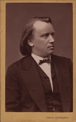 Porträt des Komponisten Johannes Brahms
