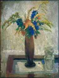 Stillleben mit einem Strauß Wiesenblumen
