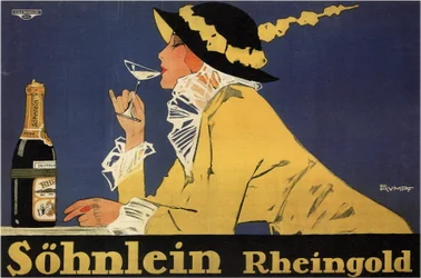Werbung für Sekt Sohnlein Rheingold